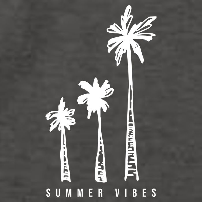 Summer Vibes Retro Palm Tree Vector Backpack