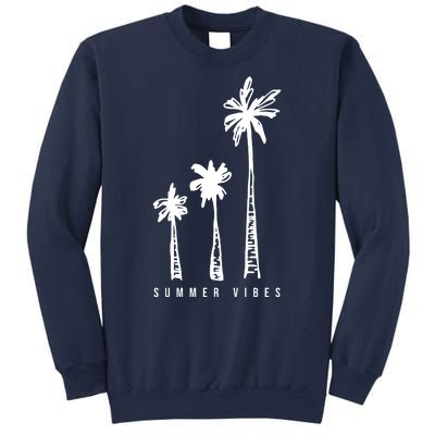 Summer Vibes Retro Palm Tree Sweatshirt