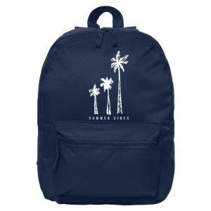 Summer Vibes Retro Palm Tree 16 in Basic Backpack