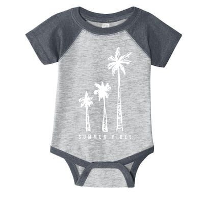 Summer Vibes Retro Palm Tree Infant Baby Jersey Bodysuit