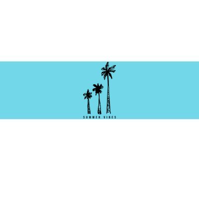 Summer Vibes Retro Palm Tree Bumper Sticker