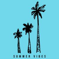 Summer Vibes Retro Palm Tree Magnet