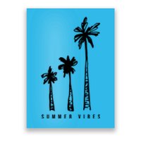 Summer Vibes Retro Palm Tree Poster