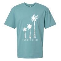 Summer Vibes Retro Palm Tree Sueded Cloud Jersey T-Shirt