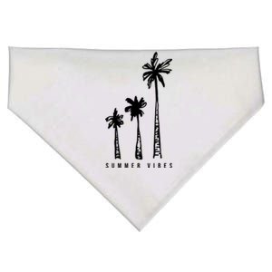 Summer Vibes Retro Palm Tree USA-Made Doggie Bandana