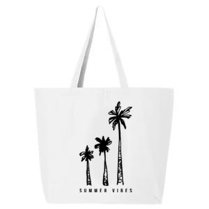 Summer Vibes Retro Palm Tree 25L Jumbo Tote