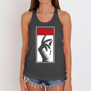 Stax Volt Records Women's Knotted Racerback Tank