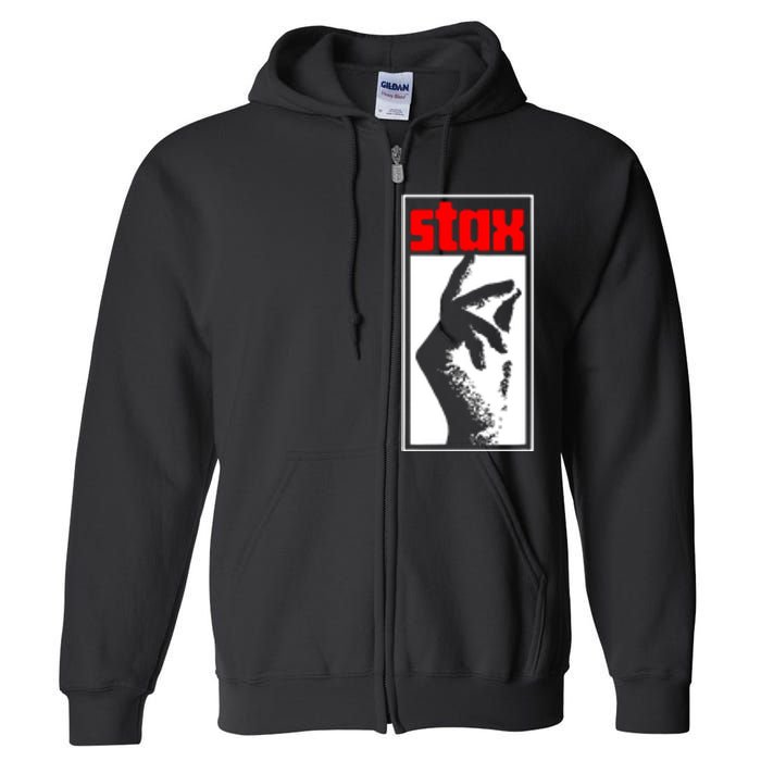 Stax Volt Records Full Zip Hoodie