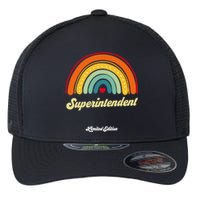 Superintendent Vintage Retro Funny Title Birthday Coworker Flexfit Unipanel Trucker Cap