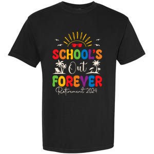 Summer Vacation Retro SchoolS Out Forever Retirement 2024 Garment-Dyed Heavyweight T-Shirt