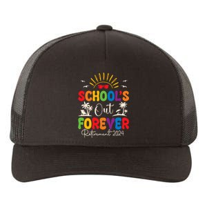 Summer Vacation Retro SchoolS Out Forever Retirement 2024 Yupoong Adult 5-Panel Trucker Hat