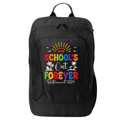Summer Vacation Retro SchoolS Out Forever Retirement 2024 City Backpack