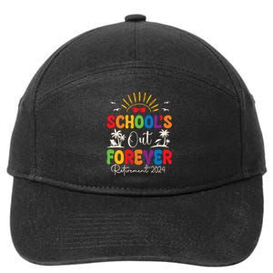 Summer Vacation Retro SchoolS Out Forever Retirement 2024 7-Panel Snapback Hat