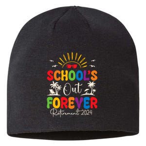 Summer Vacation Retro SchoolS Out Forever Retirement 2024 Sustainable Beanie