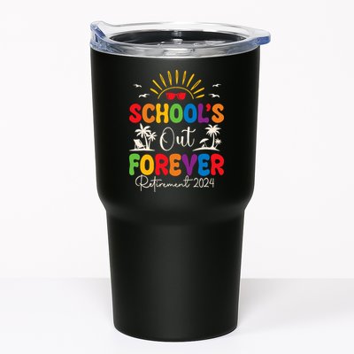 Summer Vacation Retro SchoolS Out Forever Retirement 2024 Tumbler