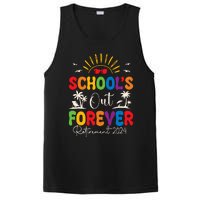 Summer Vacation Retro SchoolS Out Forever Retirement 2024 PosiCharge Competitor Tank