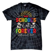 Summer Vacation Retro SchoolS Out Forever Retirement 2024 Tie-Dye T-Shirt