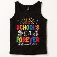 Summer Vacation Retro SchoolS Out Forever Retirement 2024 Tank Top