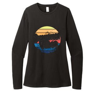 Summer Vibes Retro Distressed Fun Vacay Beach Lake Quote Gift Womens CVC Long Sleeve Shirt