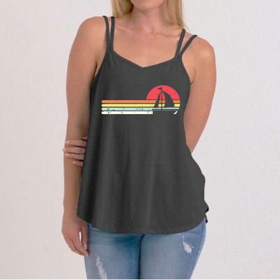 Sailing Vintage Retro Sailboat Boating Boat Sailor Gift Women's Strappy Tank