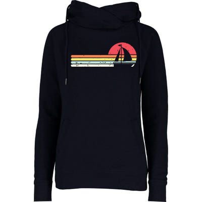 Sailing Vintage Retro Sailboat Boating Boat Sailor Gift Womens Funnel Neck Pullover Hood