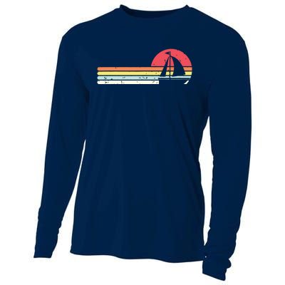 Sailing Vintage Retro Sailboat Boating Boat Sailor Gift Cooling Performance Long Sleeve Crew