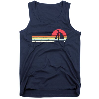 Sailing Vintage Retro Sailboat Boating Boat Sailor Gift Tank Top