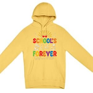 Summer Vacation Retro SchoolS Out Forever Retirement 2024 Premium Pullover Hoodie