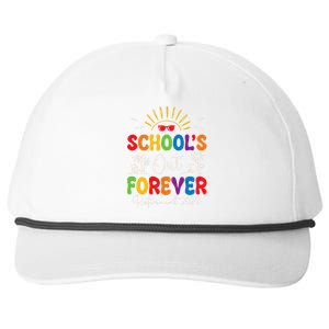 Summer Vacation Retro SchoolS Out Forever Retirement 2024 Snapback Five-Panel Rope Hat