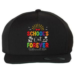 Summer Vacation Retro SchoolS Out Forever Retirement 2024 Wool Snapback Cap