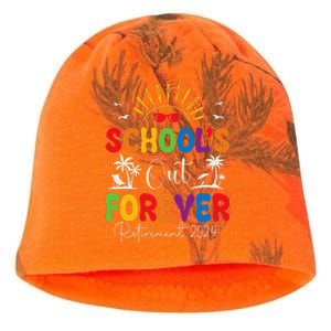 Summer Vacation Retro SchoolS Out Forever Retirement 2024 Kati - Camo Knit Beanie