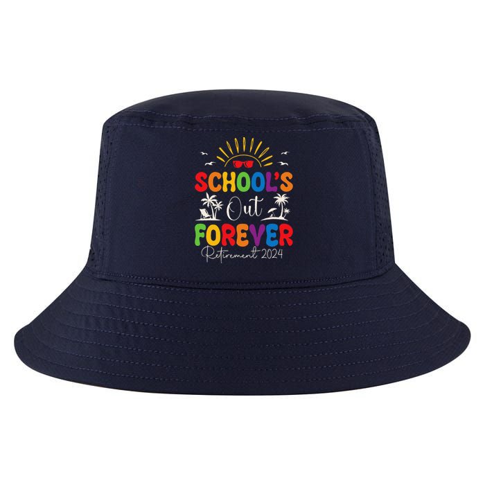 Summer Vacation Retro SchoolS Out Forever Retirement 2024 Cool Comfort Performance Bucket Hat