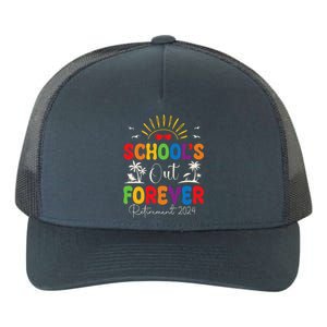 Summer Vacation Retro SchoolS Out Forever Retirement 2024 Yupoong Adult 5-Panel Trucker Hat