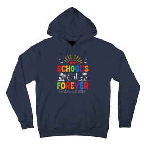 Summer Vacation Retro SchoolS Out Forever Retirement 2024 Hoodie