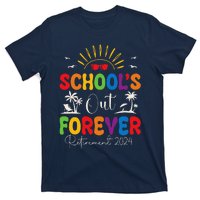 Summer Vacation Retro SchoolS Out Forever Retirement 2024 T-Shirt