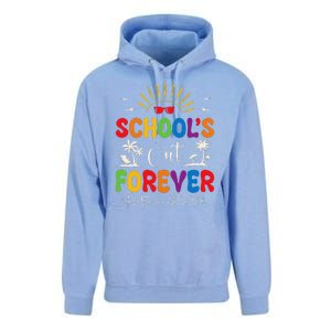 Summer Vacation Retro SchoolS Out Forever Retirement 2024 Unisex Surf Hoodie