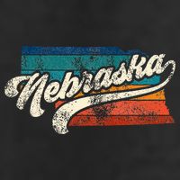 Sunset Vintage Retro Nebraska Home State Ne 70s 80s Style Beanie