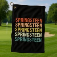 Springsteen Vintage Retro Golf Towel