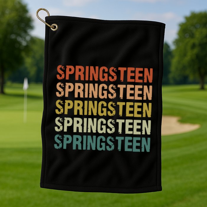 Springsteen Vintage Retro Golf Towel