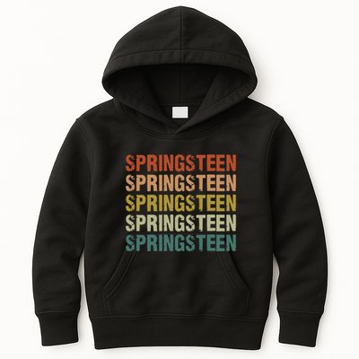Springsteen Vintage Retro Kids Hoodie
