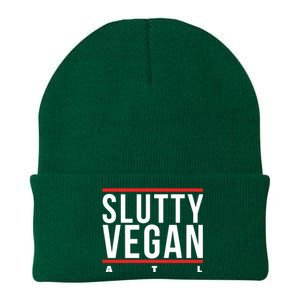 Slutty Vegan Run Slutty Knit Cap Winter Beanie