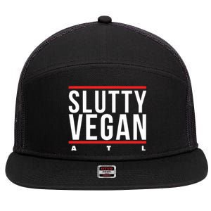 Slutty Vegan Run Slutty 7 Panel Mesh Trucker Snapback Hat