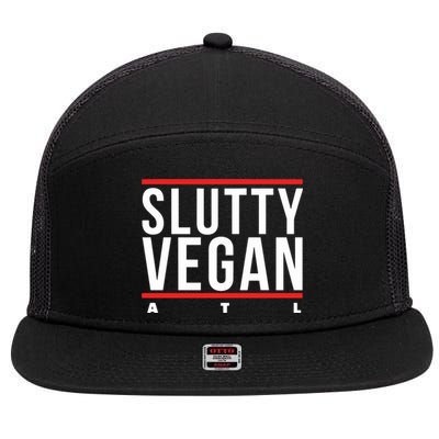 Slutty Vegan Run Slutty 7 Panel Mesh Trucker Snapback Hat