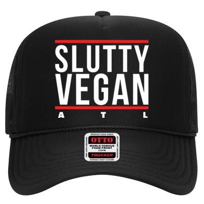 Slutty Vegan Run Slutty High Crown Mesh Back Trucker Hat