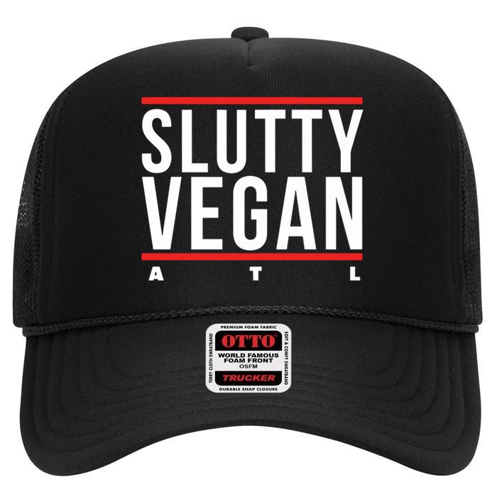 Slutty Vegan Run Slutty High Crown Mesh Back Trucker Hat