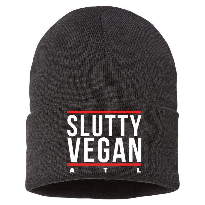 Slutty Vegan Run Slutty Sustainable Knit Beanie