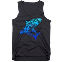 Shark Vintage Retro Throwback Vacation Tank Top