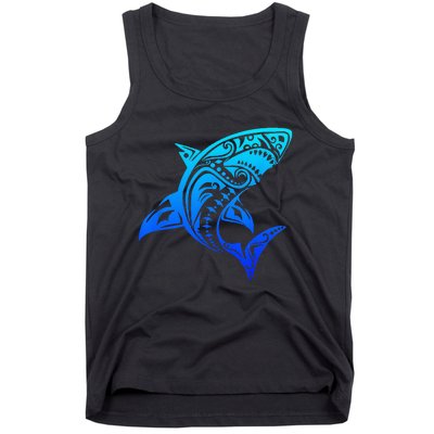 Shark Vintage Retro Throwback Vacation Tank Top