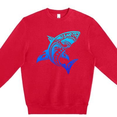 Shark Vintage Retro Throwback Vacation Premium Crewneck Sweatshirt