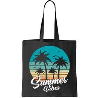 Summer Vibes Retro Sunset Vintage Palm Tree Bag